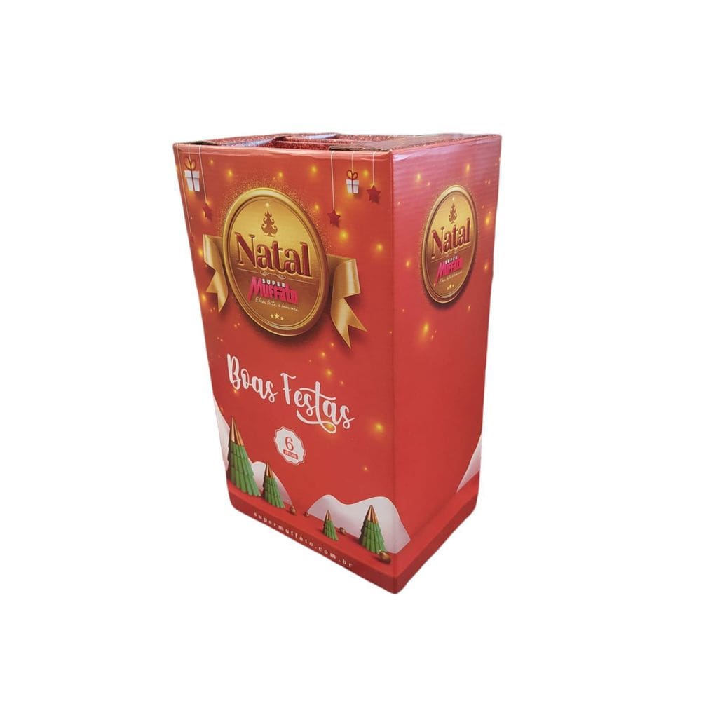 Cesta De Natal Pequena Simbólica - 6 Itens