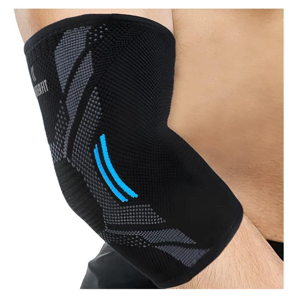 Cotoveleira De Compressão Esporte Academia Fitness Preto - G