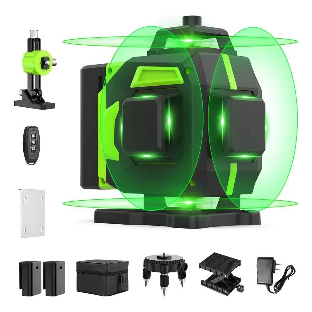 Nível A Laser Verde De 16 Linhas 4D 360, Nivelador Autonive
