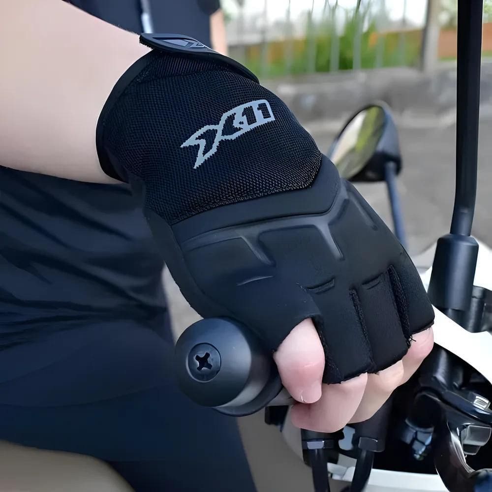 Luva X11 Meio Dedo Esportiva Touring Preta 1 Par P