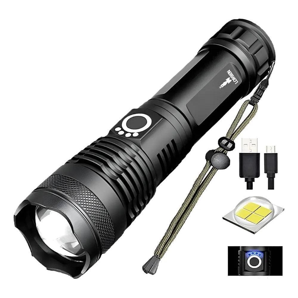 Lanterna De Mão Potente Com Zoom Cmik T9 Recarregável