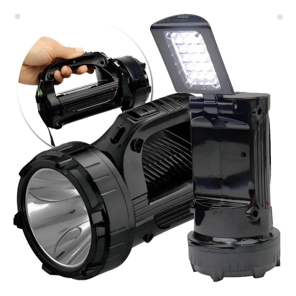Lanterna Holofote Led Recarregável Longa Duração E Alcance