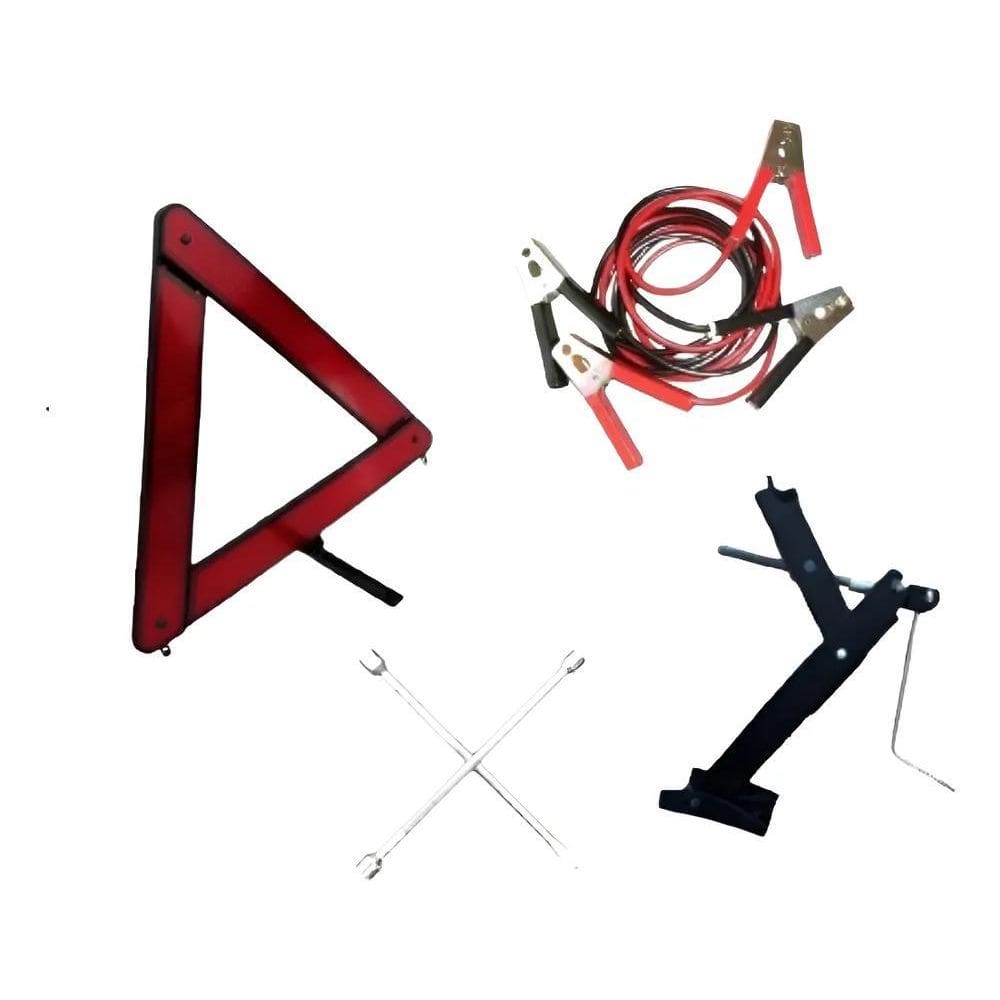 Kit Estepe Completo Macaco Chave De Roda Cabo Triangulo Pró