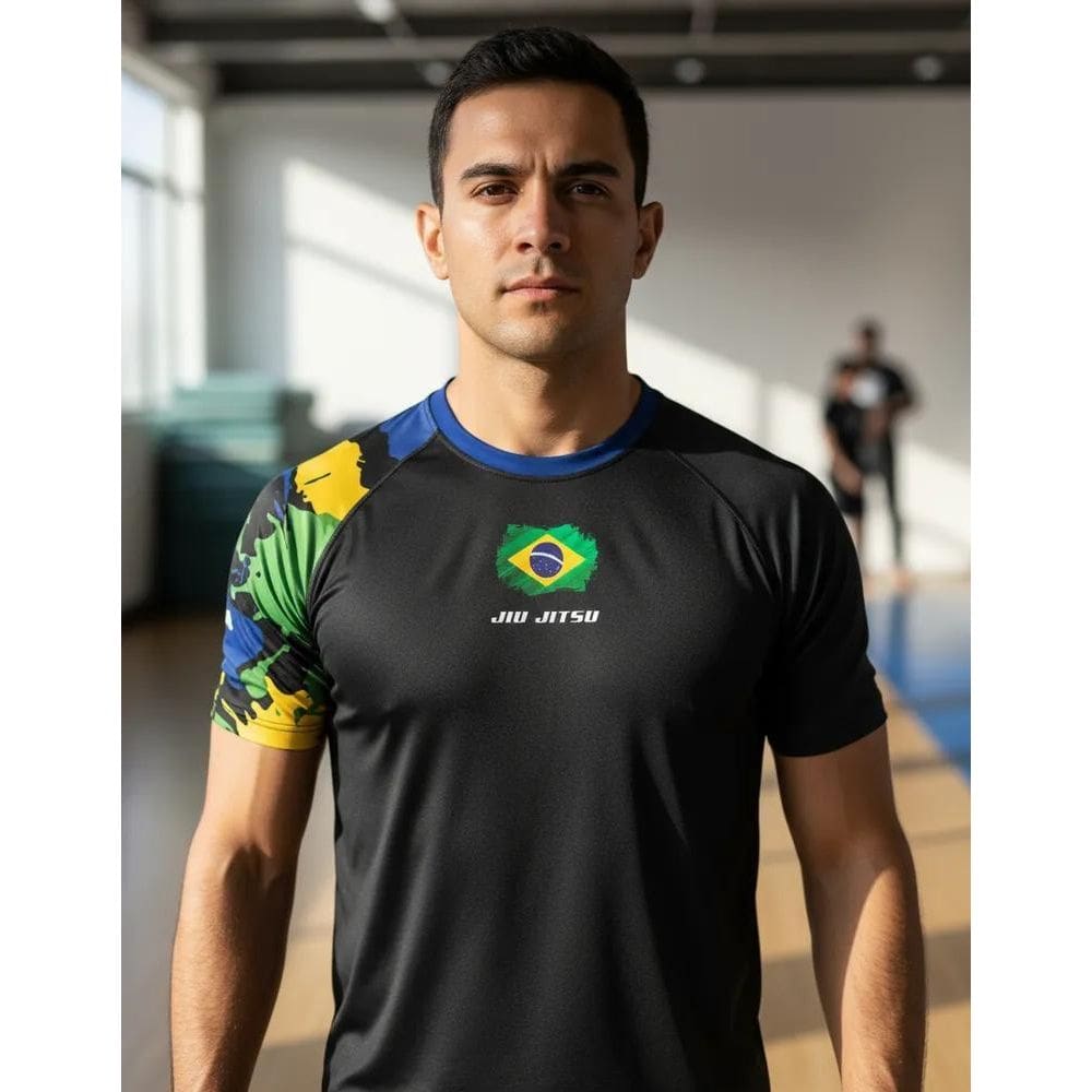 Camisa Usual Dry Fit Esportiva Jiu-Jitsu Proteçã Justiceiro