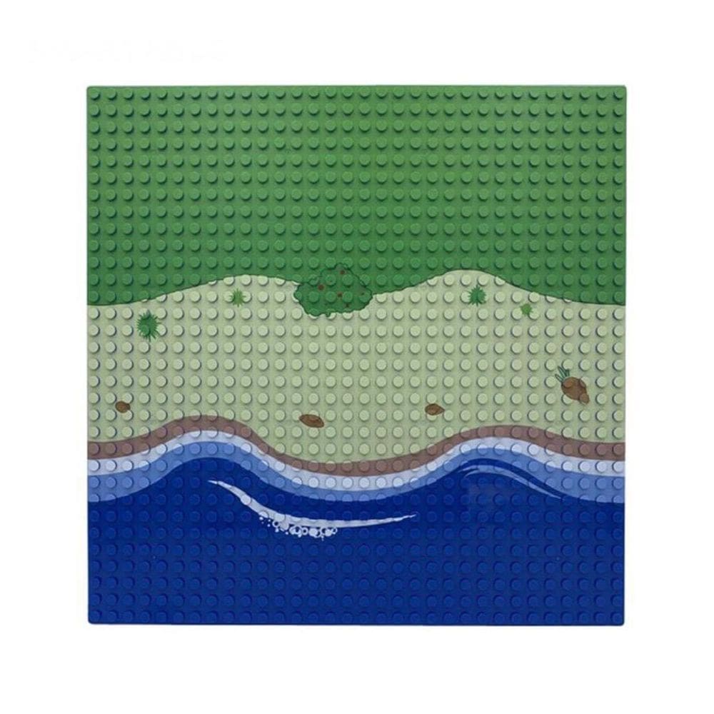 Blocos De Montar Placa Base 25X25 Cm Blue Sea