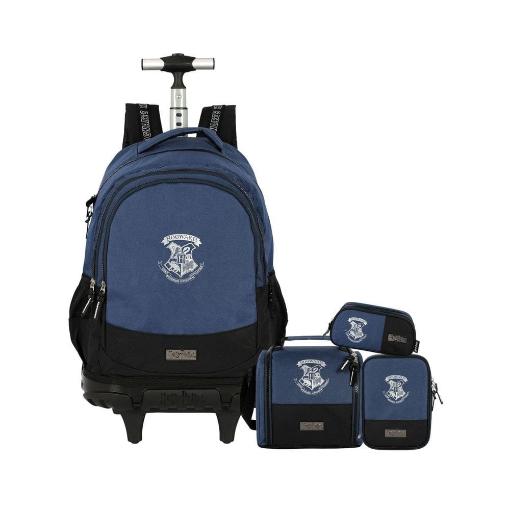 Kit Harry Potter Mochila + Lancheira + Estojo Box Triplo Az