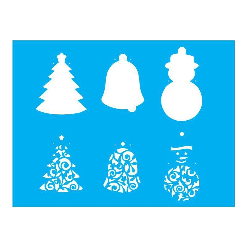 Stencil Tamako Enfeites Natal - 15X20Cm - Ref A2031