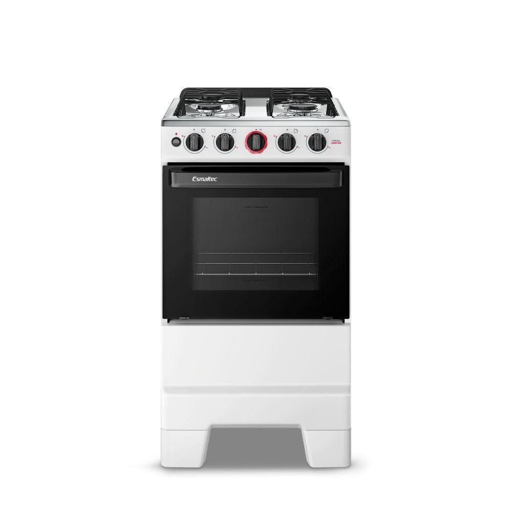 Fogão Esmaltec Ideal Super 4 Bocas Branco Bivolt