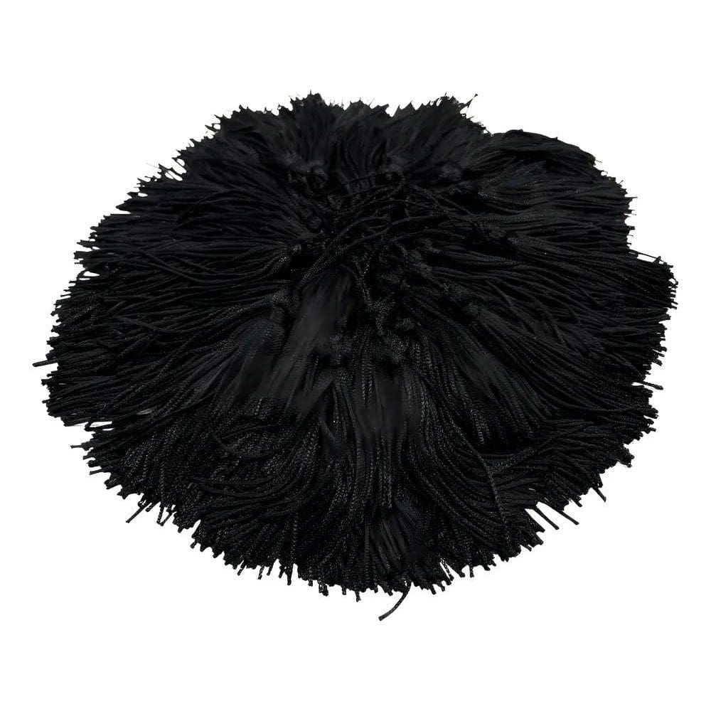100Pçs Franja Pingente Tassel De Seda - 7Cm - A Cor Cor Pret