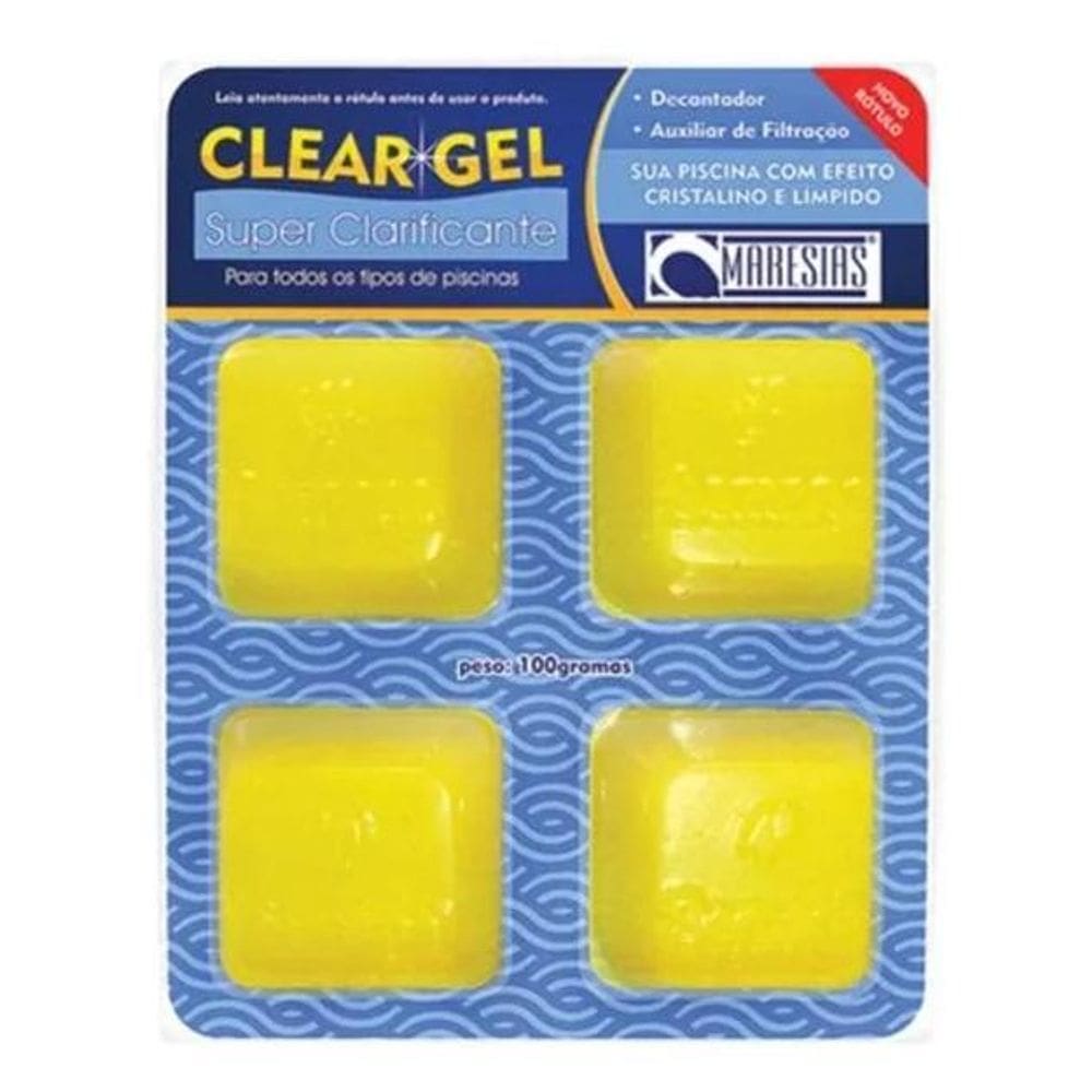 2X Pastilha Super Clarificante Para Piscina Clear Gel Maresi