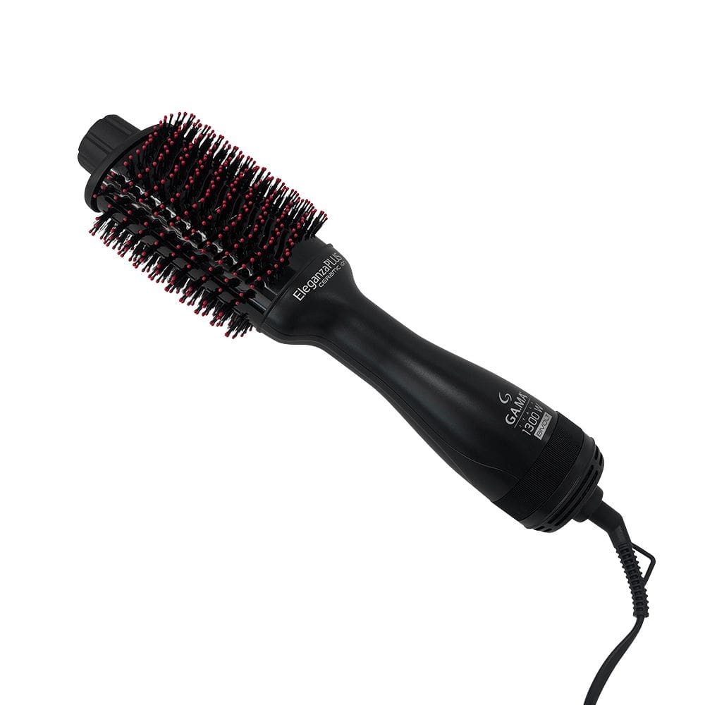 Escova Rotativa Secadora 4 em 1 Gama Eleganza Plus Preto/Vermelho Bivolt