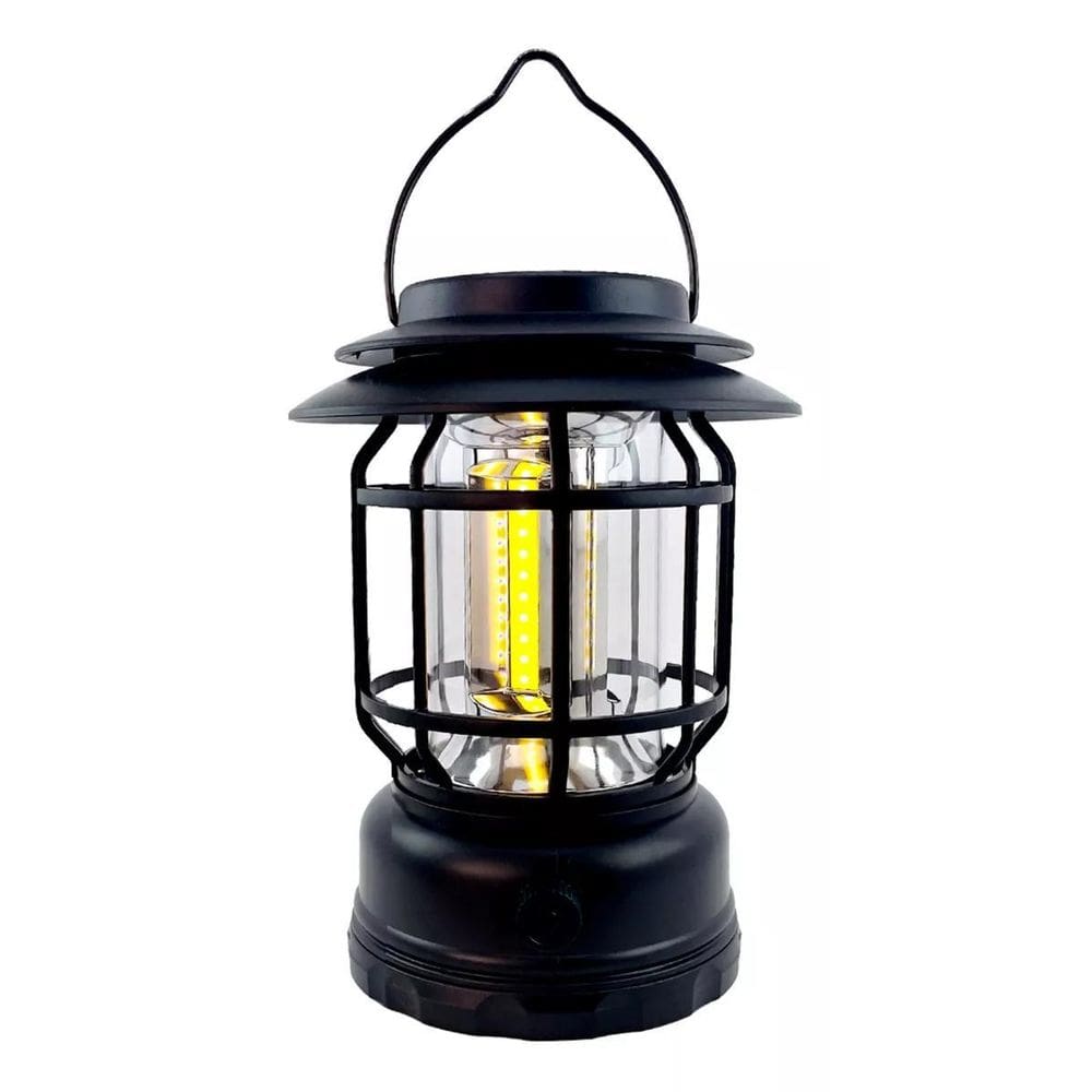 Lampião Luminária Multiuso Led Recarregável Solar Ou Usb 5V