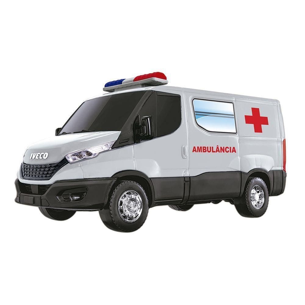 Carrinho Infantil Van Iveco Daily Ambulância Com Acessórios
