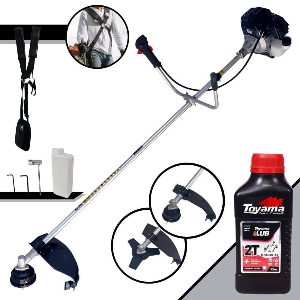 Roçadeira Lateral Rt43lb25a Toyama 43cc 1,7hp + Óleo Toyama