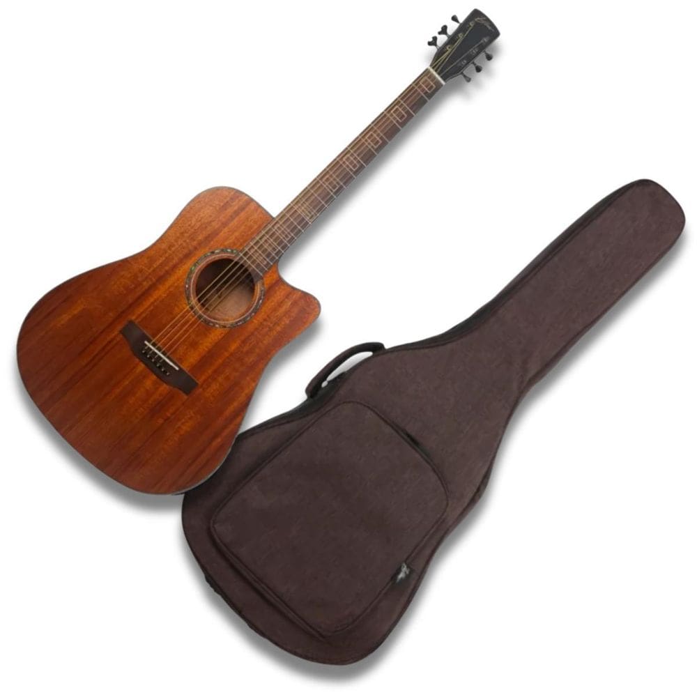 Violão Aço Elétrico Provenance Folk Mahogany + Bag Zellmer