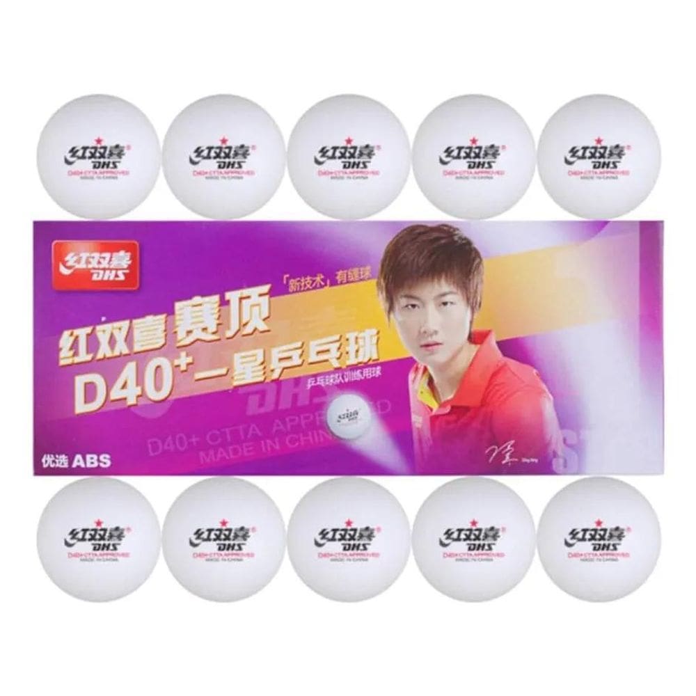 2X Bolas Dhs Plastico 40+ Tenis De Mesa Ittf 10 Bolas