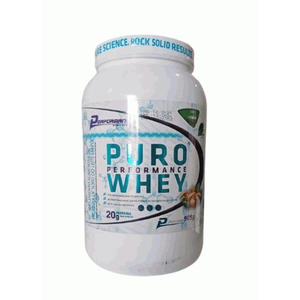 Puro Performance Whey  909G  - Sabor: Pistache
