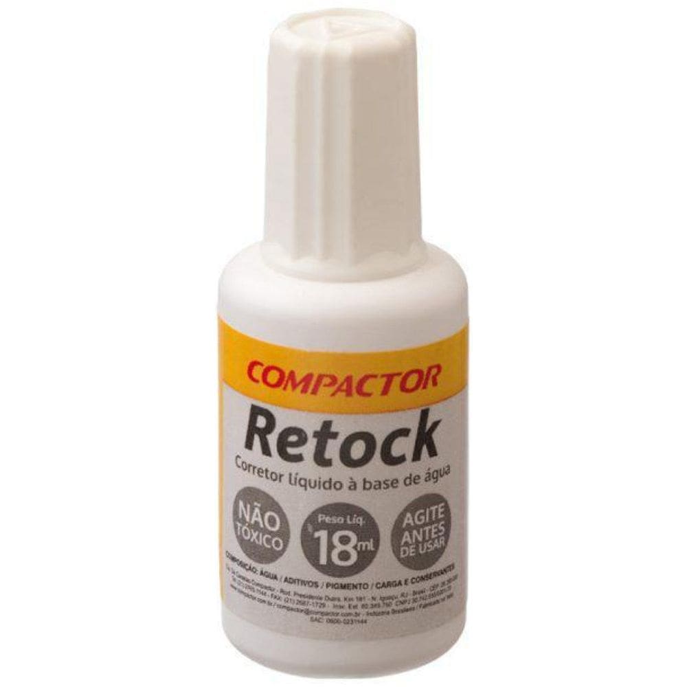 Corretor Líquido Retock 18Ml Compactor