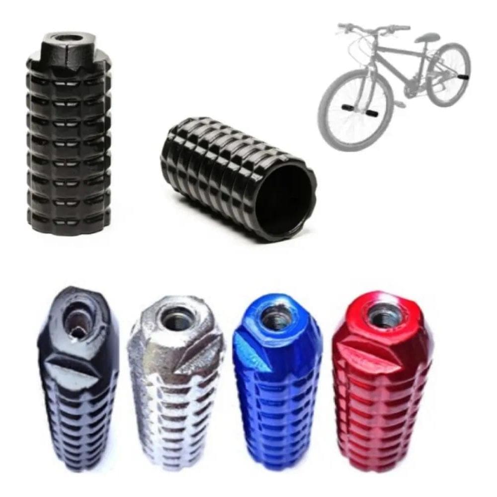 2X Par Pedaleira Trolhão Apoio Pedal Aluminio Bicicleta Bike