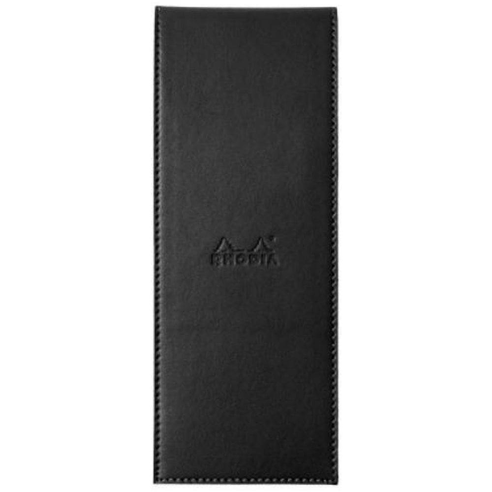 Bloco De Notas Rhodia 8,4X22Cm N8 Capa Couro Preto