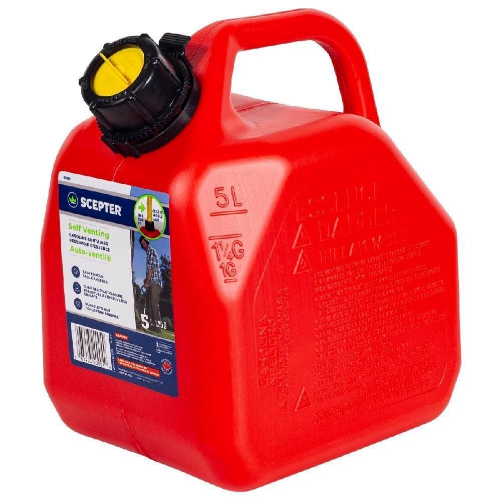 Galão Tanque De Combustível Gasolina 5L Com Bico - Scepter