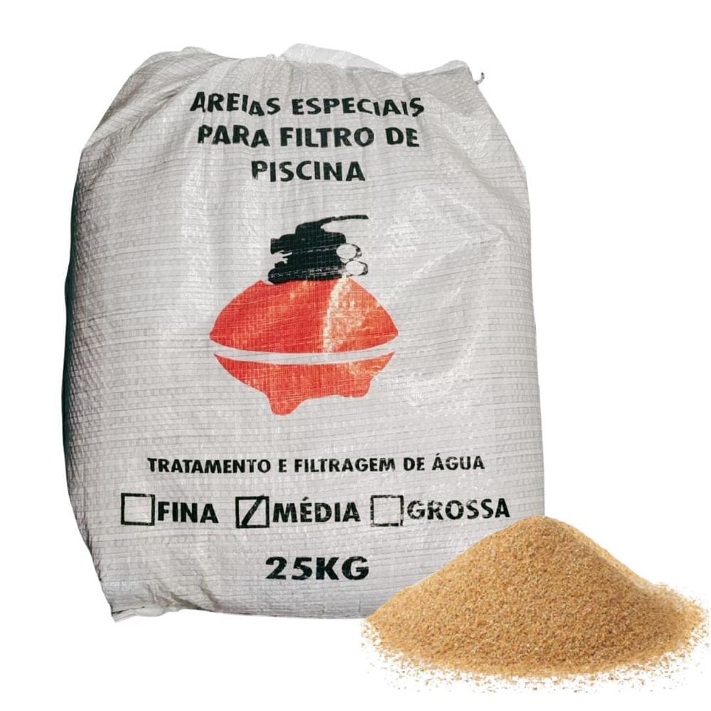 Areia Especial Para Filtros De Piscinas 25 Kg