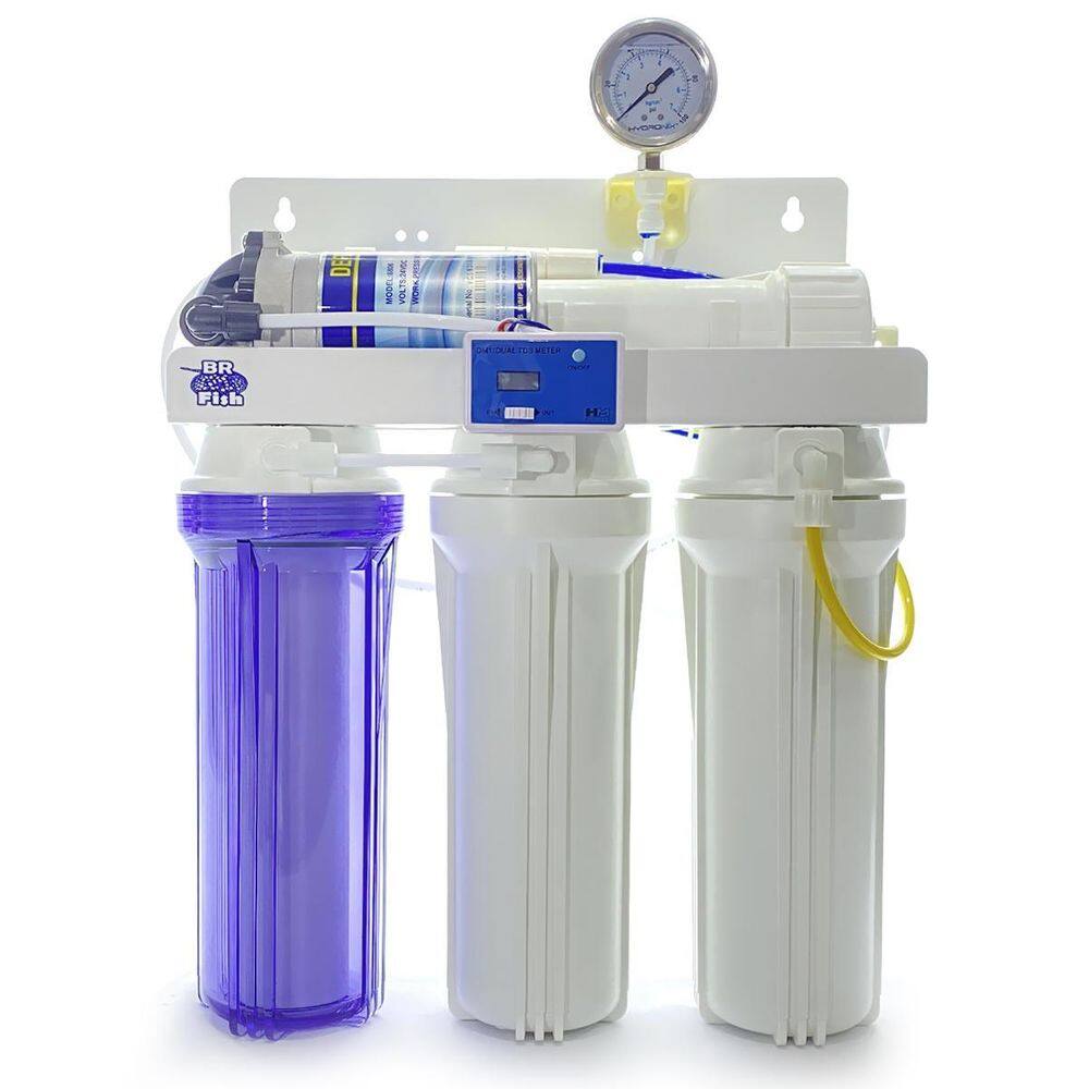 Filtro Osmose Reversa 100Gpd Manômetro Bomba E Tds Completo