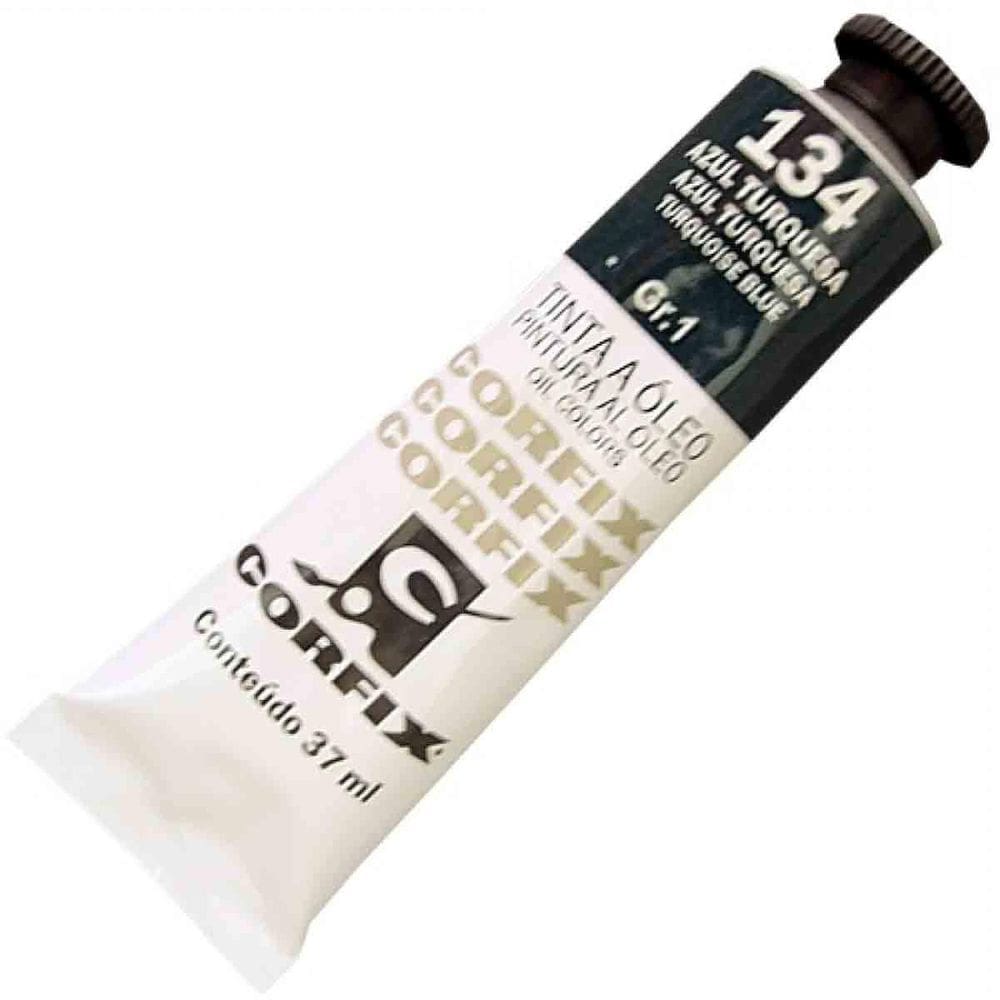 Tinta A Oleo Corfix G1 134 Azul Turquesa 37Ml