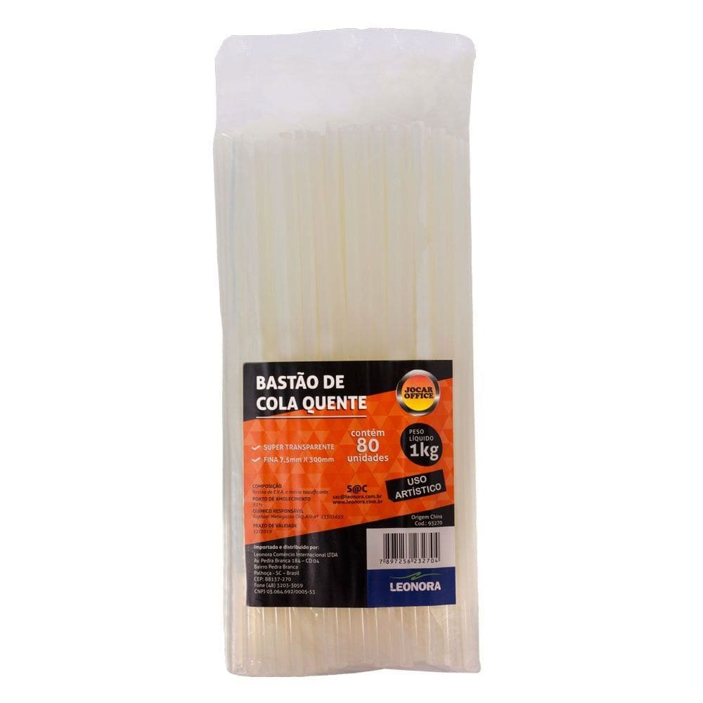 Bastão De Cola Quente Fina 7,5 X 300Mm 1Kg