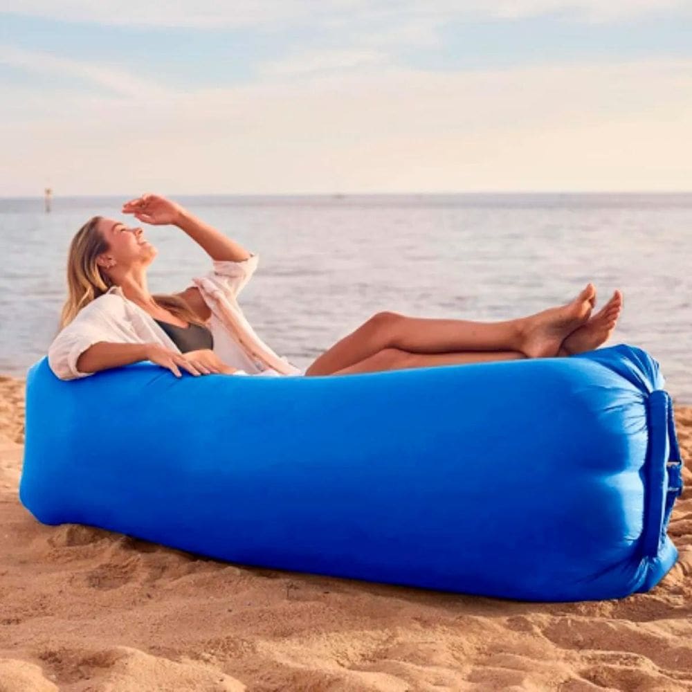 Saco Inflável Compacto Ideal Para Dormir Em Viagem