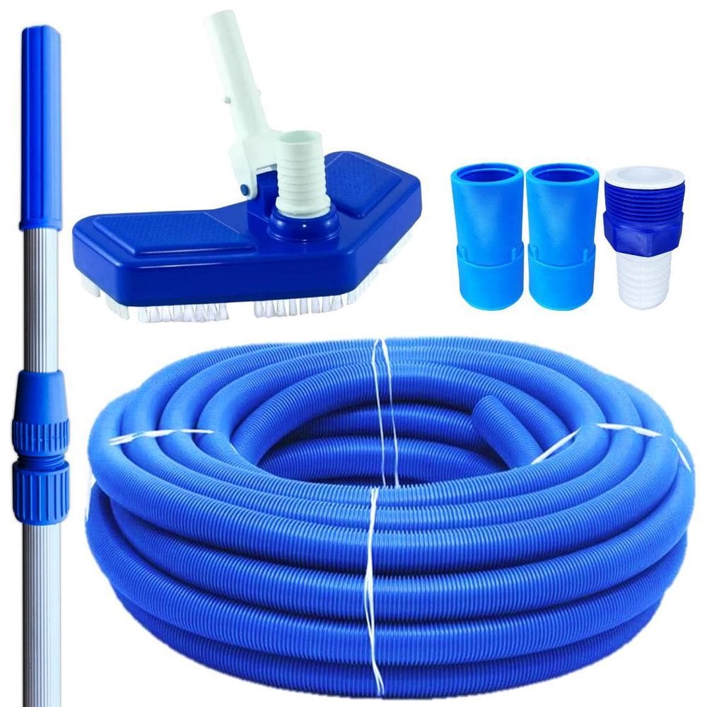 Kit Limpeza Piscina Com Aspirador + Mangueira 4M E Cabo 2M
