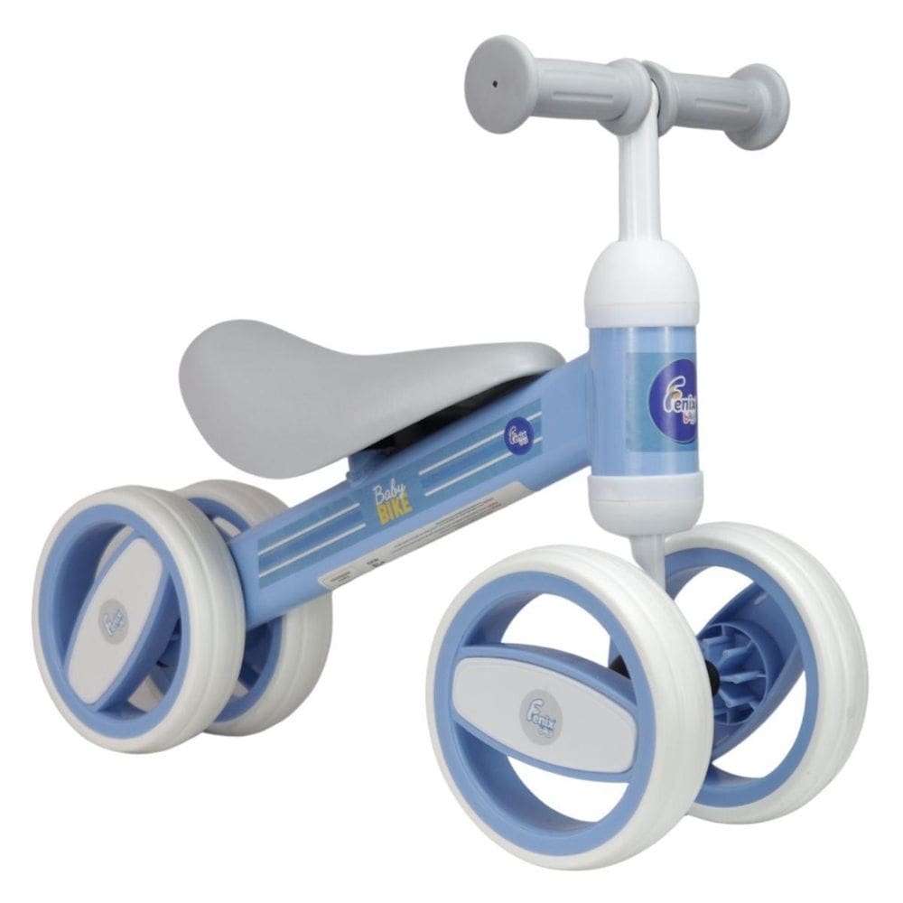 Bicicleta De Equilíbrio 4 Rodas Azul Baby Bike - Fênix