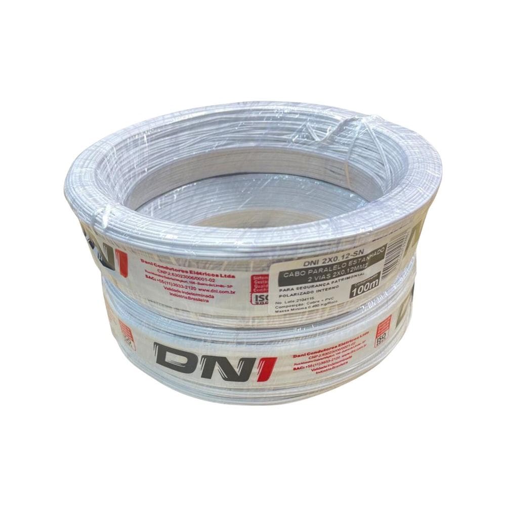 Cabo Estanhado 2 Vias 2X0,12 Polarizado Interno Dni