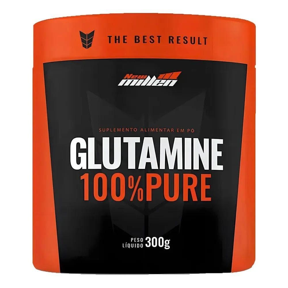 2X L-Glutamine 100% Pure 300G New Millen Sabor Without Flavo