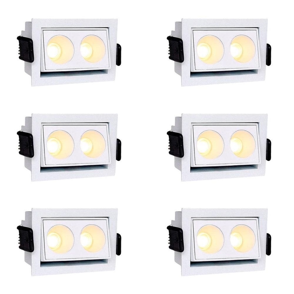 Kit 6 Mini Spot Foco Móvel Downlight Embutir Led Micro Bet94