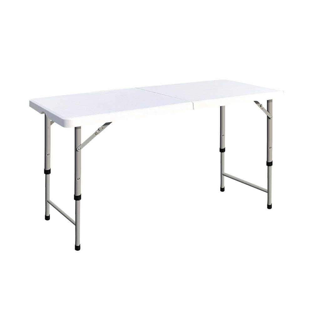 Mesa Dobrável M120, Pvc Cor Branca - Versatilidade E Resistê