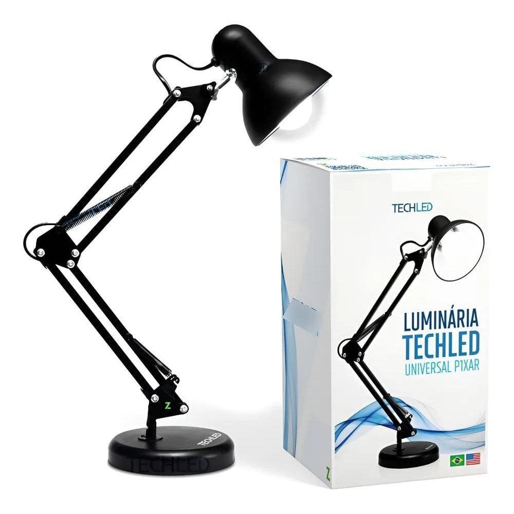 Luminaria De Mesa Abajur Techled Articulavel Home Office Est