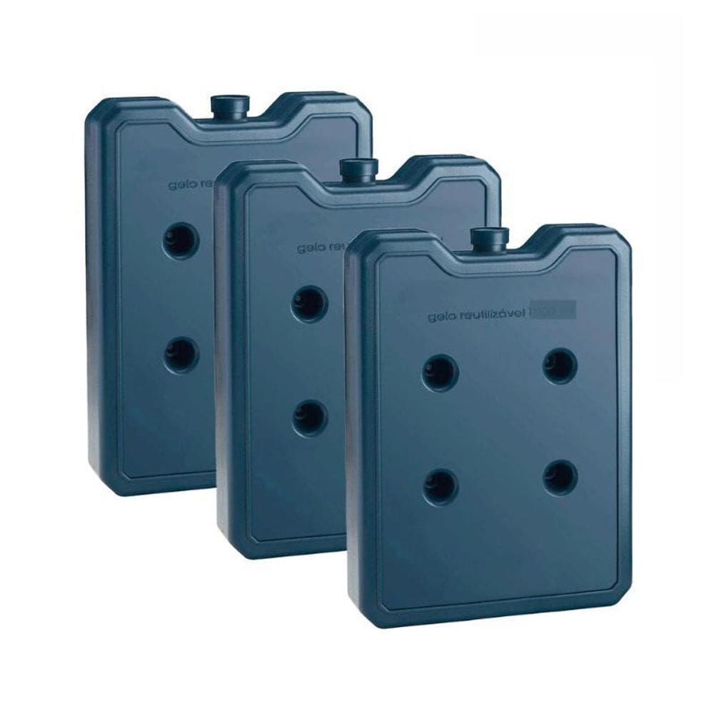 Gelo Artificial Rígido Gelo-X Reutilizável 500Ml 3 Unidades