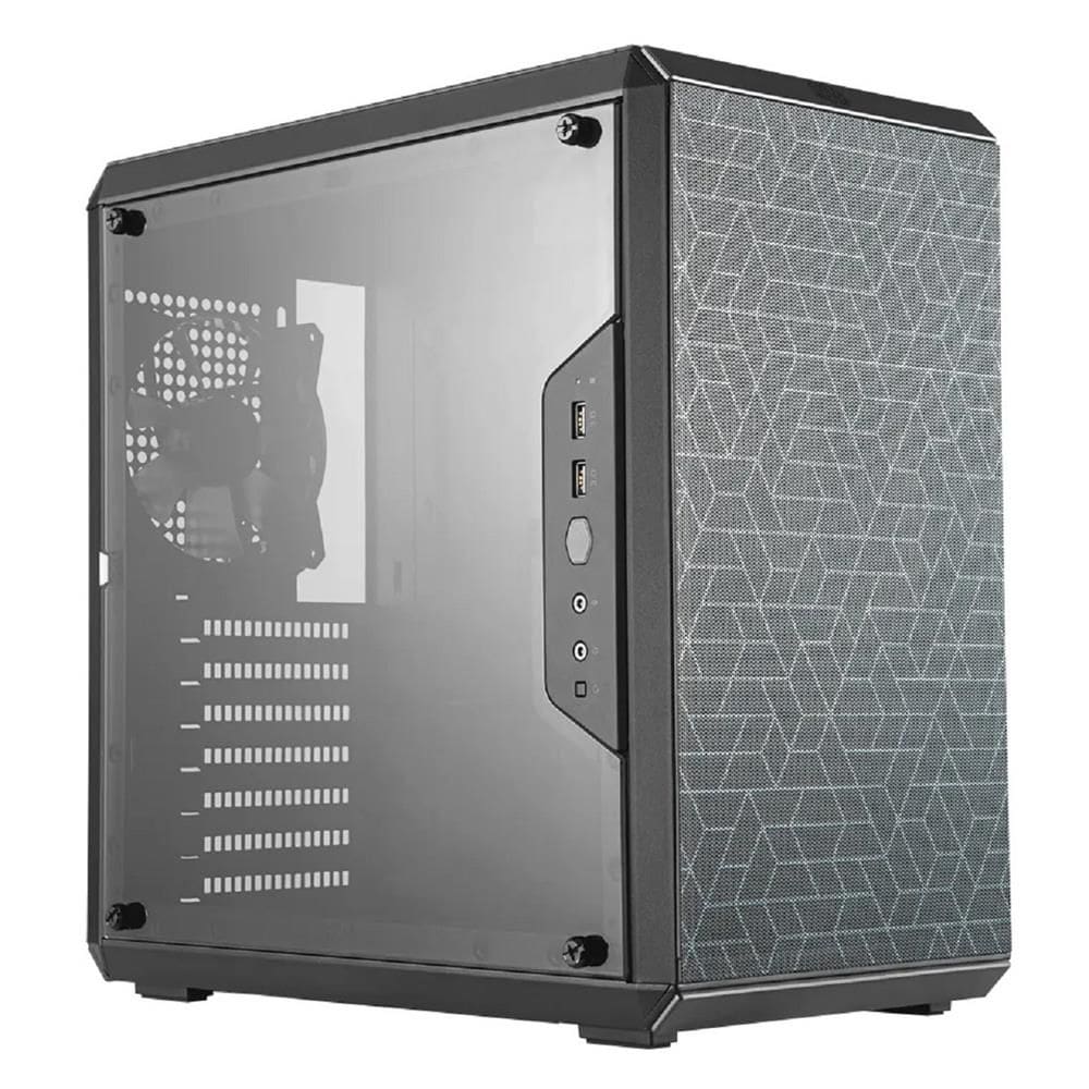 Gabinete Cooler Master Q500L, Lateral em Acrílico, ATX PS2, Preto