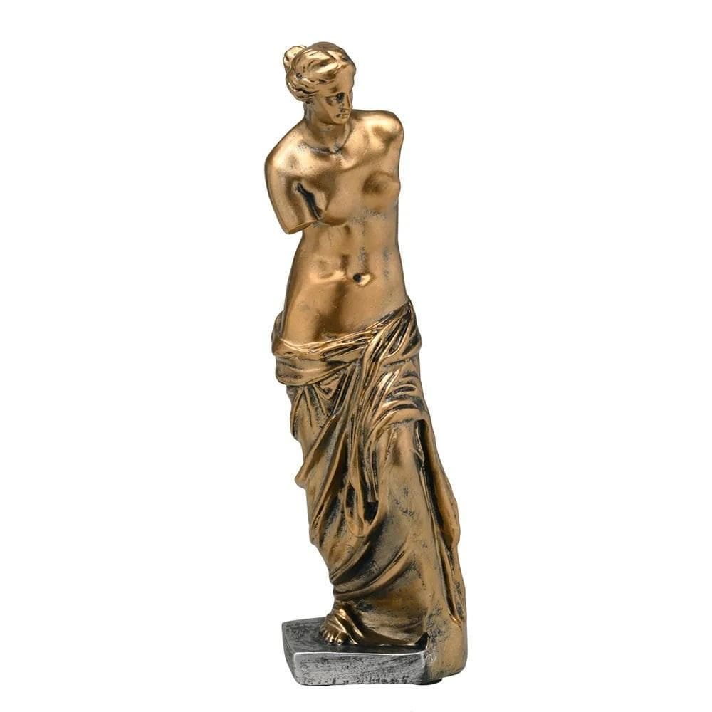 Figura Decorativa Estatueta Vênus Milo Bronze 29 X 8 X 8 Cm