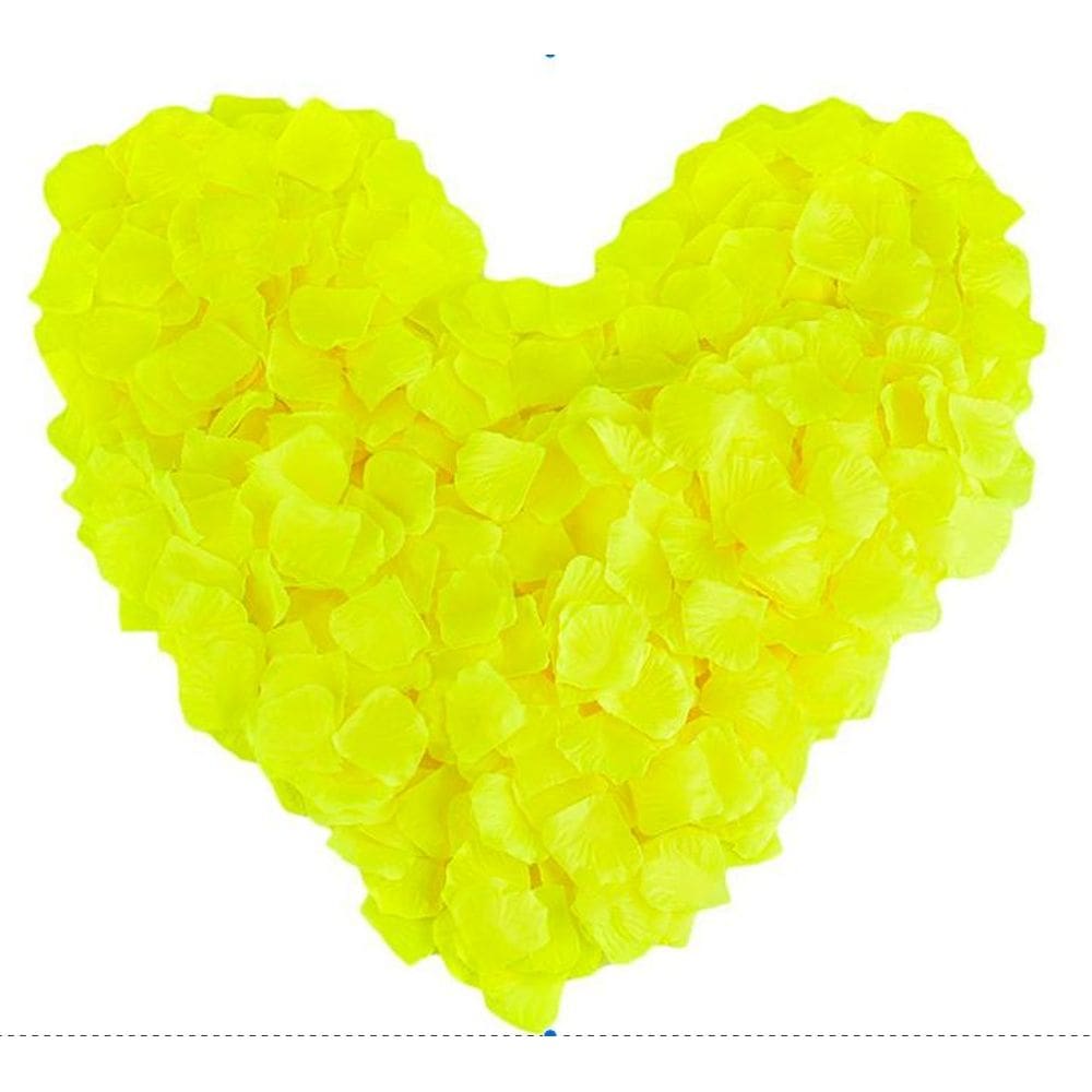 Kit Pétalas Artificiais Amarela Decoração Casamento