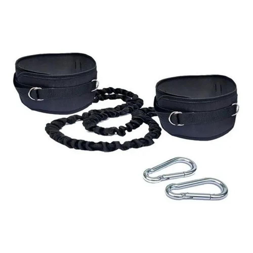 2X Cinto De Tração Duplo 02 Elástico Revestido Funcional