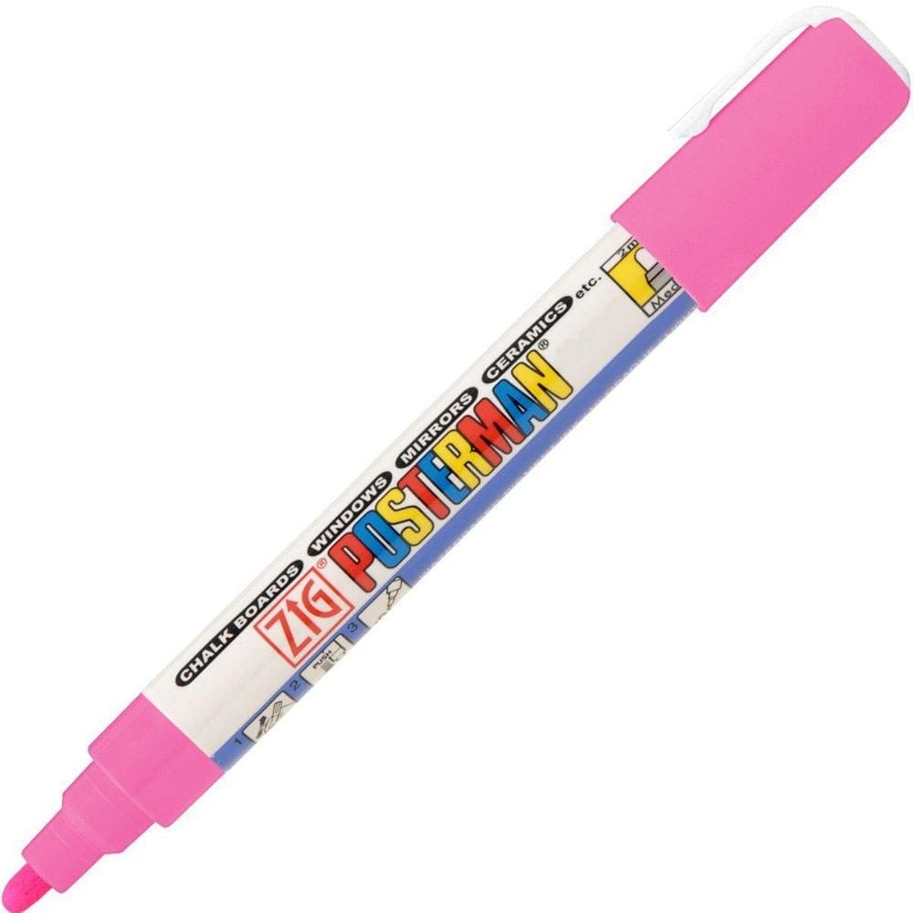 Caneta Marcador Zig Posterman Medium Pma-30 Pink