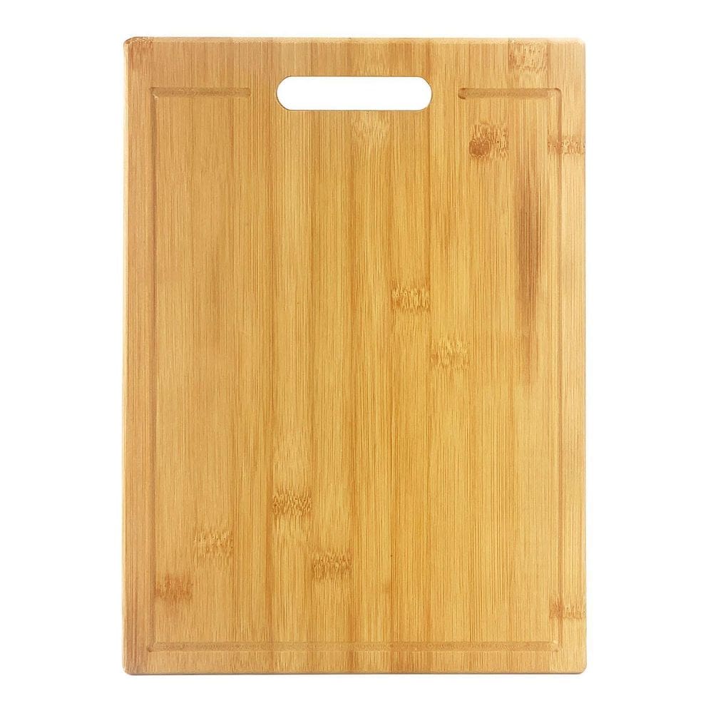 Tábua De Bambu Corte Carne Legumes Churrasco 34X24Cm