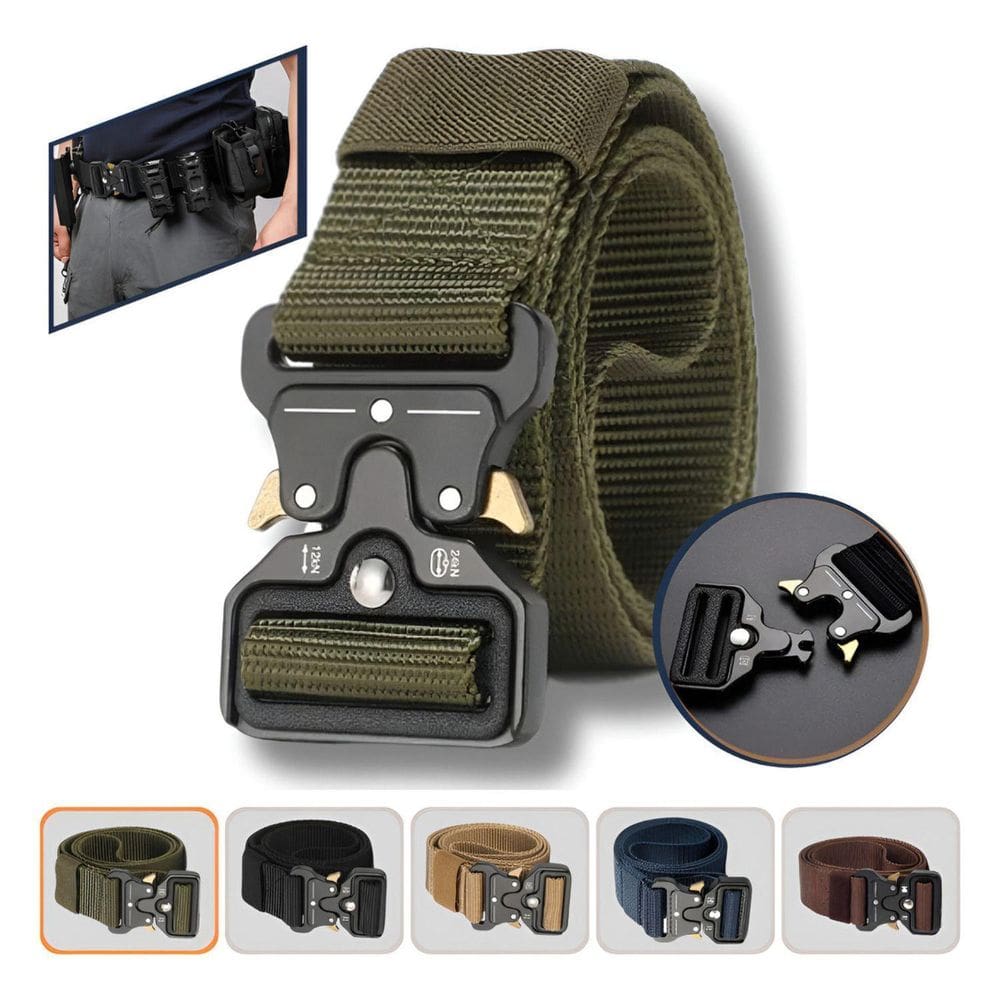 Cinto Militar Com Fivela De Metal Com Engate Rápido
