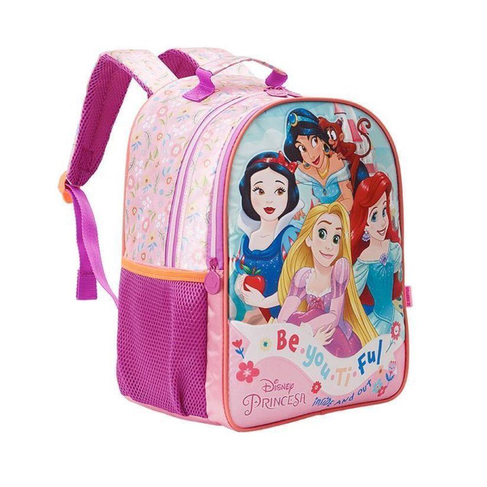 Mochila Escolar Infantil 16 Princesas Disney R2 - Xeryus