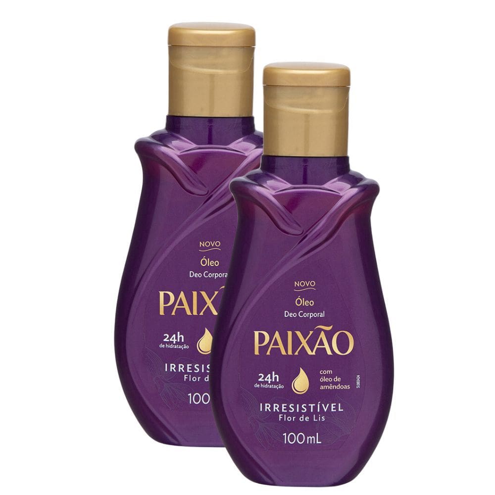 Kit 2 Óleo Corporal Paixão Irresistível Flor de Lis 100ml