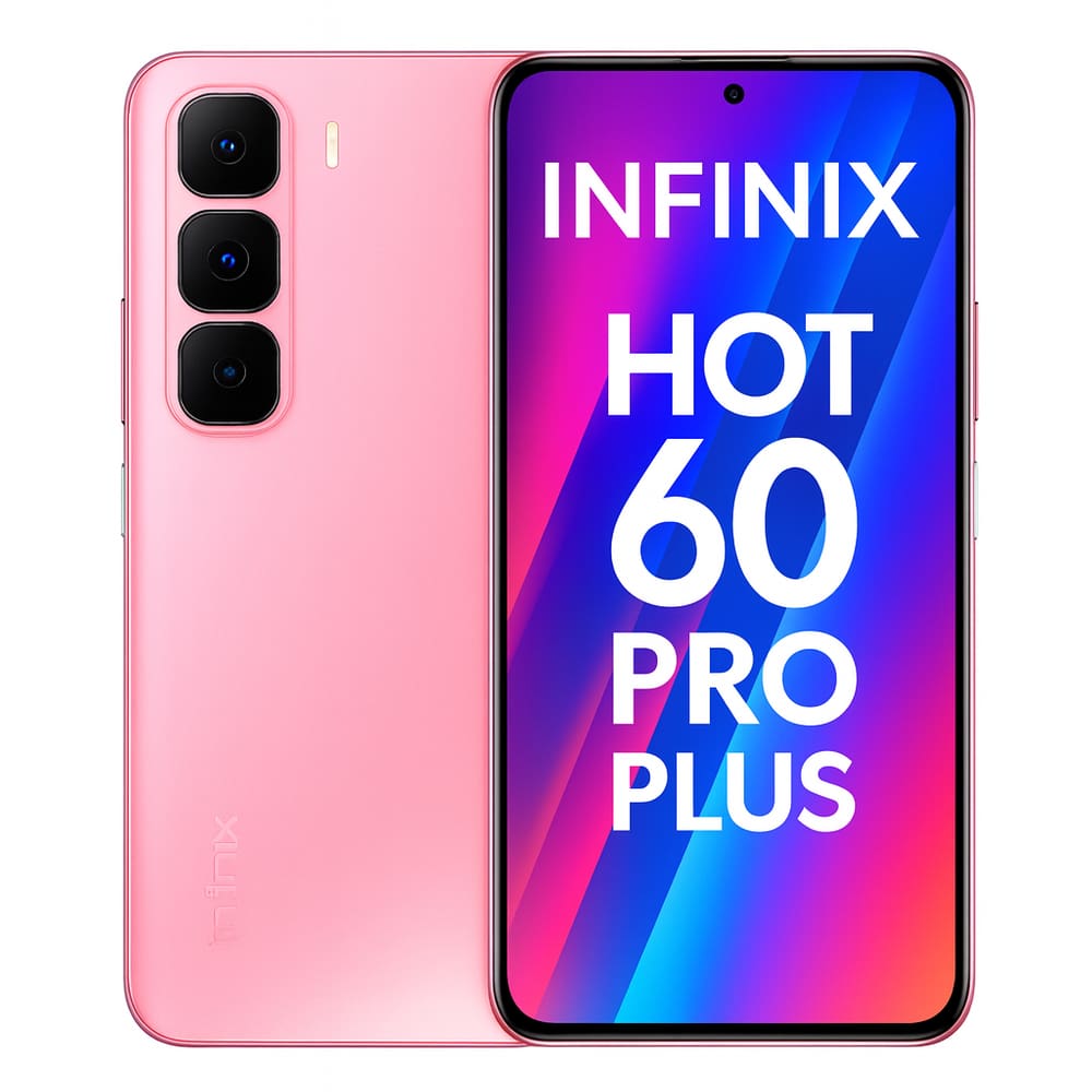 Smartphone Celular Infinix Hot 60 Pro Plus, 256GB, 8GB RAM, Tela 6,78, Câmera 108MP, Bateria 5000mAh, Android 14, Dual SIM, Rosa