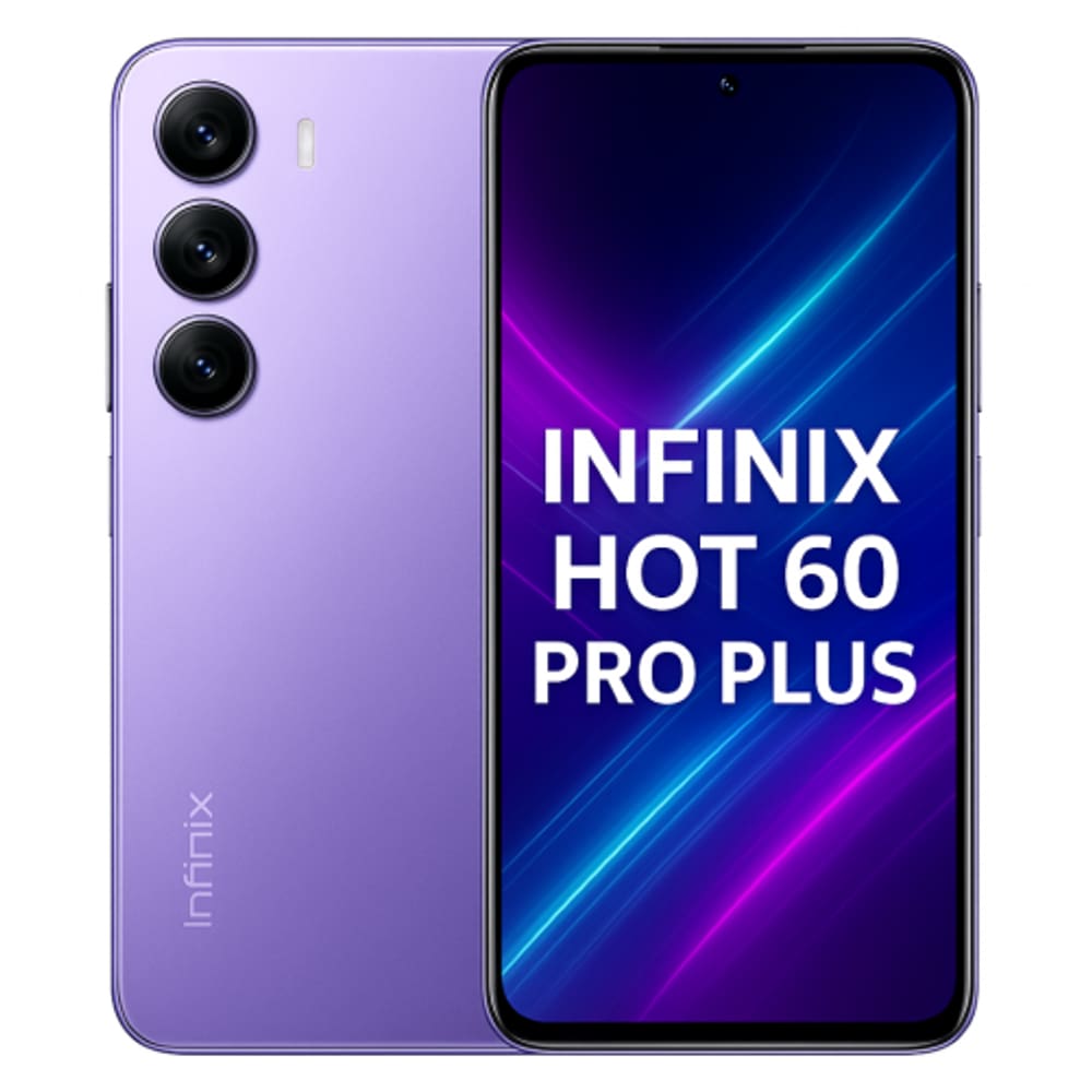 Smartphone Celular Infinix Hot 60 Pro Plus, 256GB, 8GB RAM, Tela 6,78, Câmera 108MP, Bateria 5000mAh, Android 14, Dual SIM, Roxo