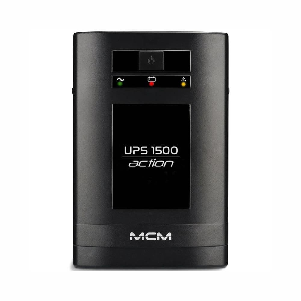 Nobreak MCM Action 1500 VA, 8 Tomadas Bivolt, Proteção Total, Preto